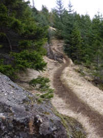 Hiking path near Hotel Eldhestar